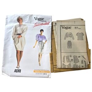 Vogue 2013 ADRI Pattern Jacket Skirt Blouse Size 12 14 16 Individualist UNCUT...